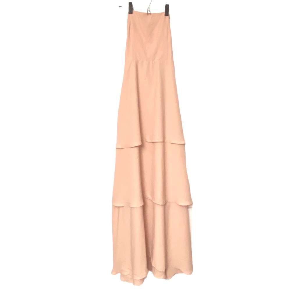 NWT SHOW ME YOUR MUMU Calypso Ruffle Blush Gown - Picture 5 of 12